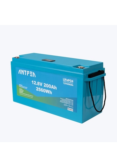 Antfea 12.8v 200ah Abs Lityum Akü Akıllı Ekran Bluetooth Lifepo4