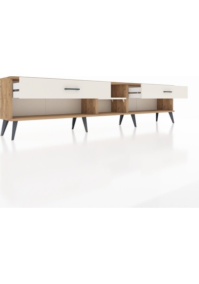 Arges Tv Ünitesi Tek Raflı 2 Çekmeceli 220x30x51 Çam-aytaşı Aytası/aytası - Atlas Çam