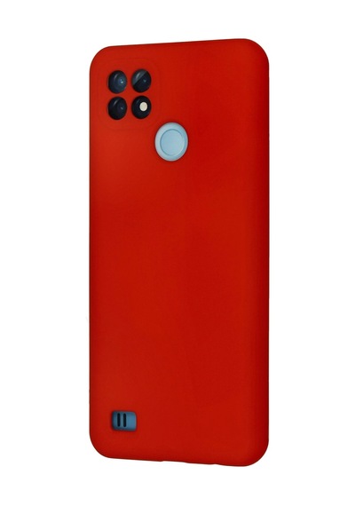 Uryport Realme C21 Kılıf Nano İçi Kadife Silikon - Kırmızı