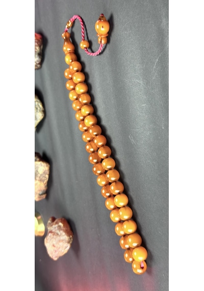 Osmanlı Sıkma Tesbihten Tıraş 12 12,5mm. 51,5gr. Diyarbakırlı Mehmet Aydın