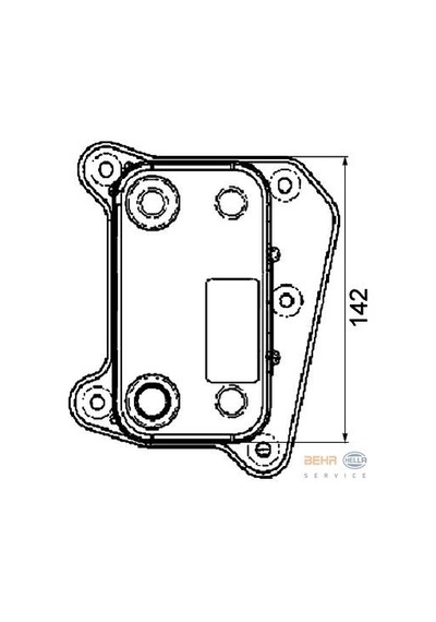 KNECHT CLC38000P Yağ Soğutucu Petek (142×37×80) W202 C 200 Cdı C 220 Cdı Om 611.960 (Eno:8Mo376726091)
