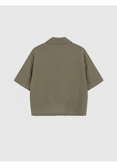 Lcw Vision Haki Loose Fit Erkek Gömlek