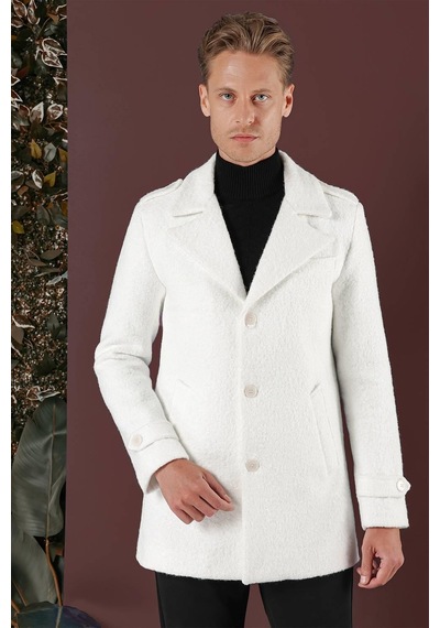 Efor Ka 078 Slim Fit Ekru Spor Kaban Ekru