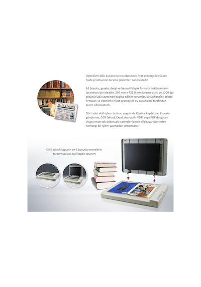 Plustek Opticslim 1180 A3 Tarayıcı