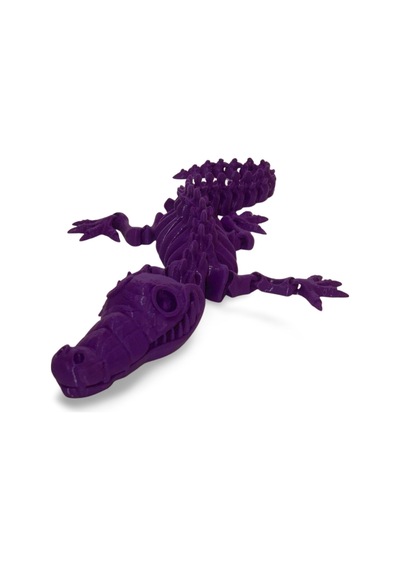 3d Hareketli İskelet Timsah Figürlü Oyuncak - Mor