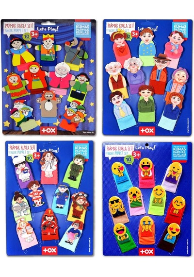 4 Set 40 Parça Tox Masal Kahramanları Aile Bireyleri Meslekler