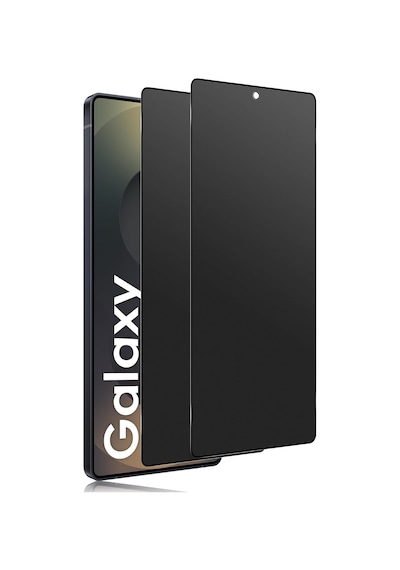 Galaxy S25 Ultra İçin Privacy Temperli Cam 2 Adet - Yanlardan Siyah Görünüm, Kavisli Kenar, Parmak İzi Azaltıcı, Ultra İnce 0.3mm, Hassas Kesim