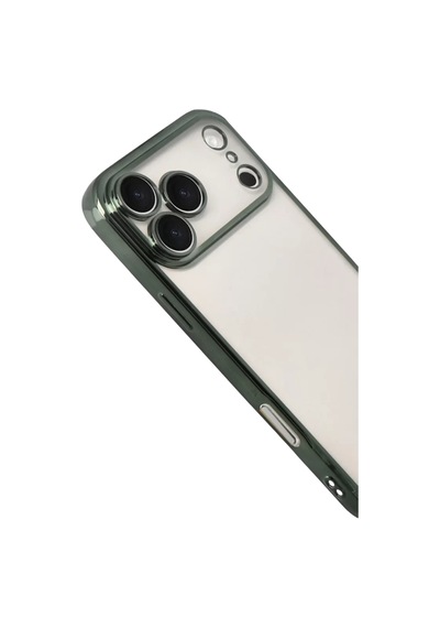 Newface Apple İphone 17 Pro Razer Lensli Silikon - Yeşil