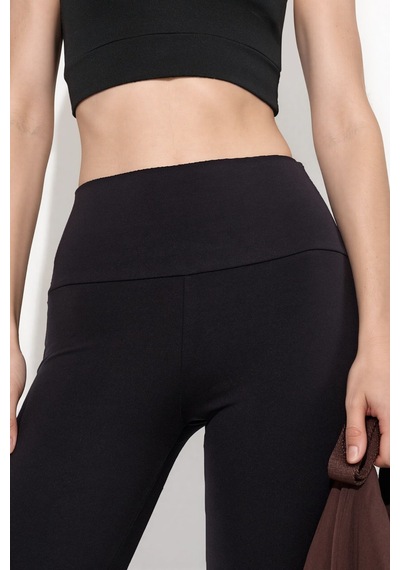 Hiccup Yüksek Belli Comfortlux Flare Pantolon Siyah