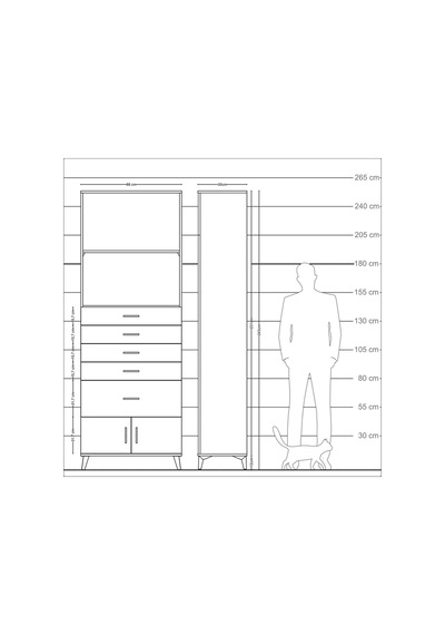 Arges Dolap 2 Raflı 5 Çekmeceli 2 Kapaklı 88x30x243 Antrasit-aytaşı Antrasit Arges Dolap 2 Raflı 5 Çekmeceli 2 Kapaklı 88x30x243 Antrasit-aytaşı Antrasit