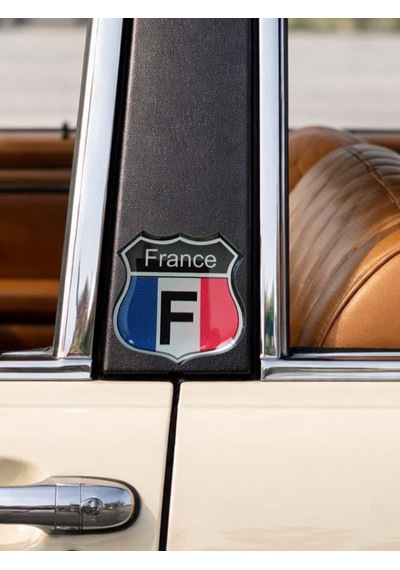 France Damla Sticker Etiket Kabartmalı 3dsilikon Direk Arma Fransa Etiketçilere Özel 2adet 3,5x3cm Çok Renkli