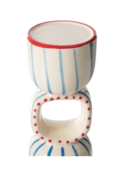 Mudo Home Blue Lıne Mumluk 10x10x32cm Mavi