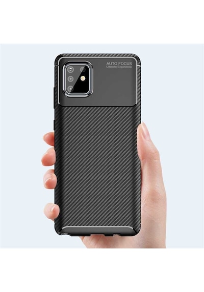 Samsung Uyumlu Galaxy Note 10 Lite Kilif Karbon Silikon Case 405436888