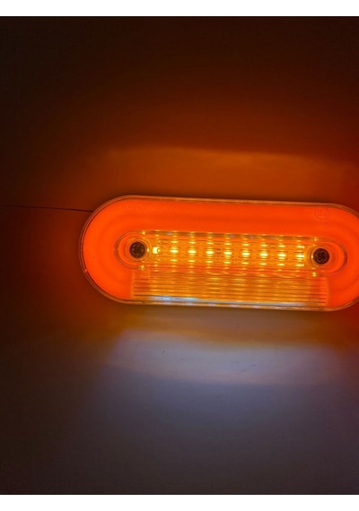 Ahmet Otomotiv 5 Adet Yeni Nesil Neon Yere De Işık Veren Yan Lamba Sarı Renk 12v-24v