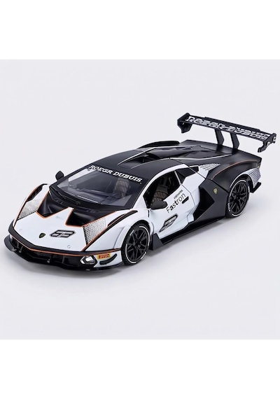 Hobiez World Orjinal 1:24 Lisanslı Çek - Bıraklı Metal Lamborghini Essenza SCV12 Model Araba