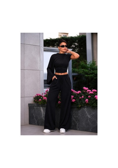 Gigi Wardrobe Noir Asimetrik Takım Siyah Siyah