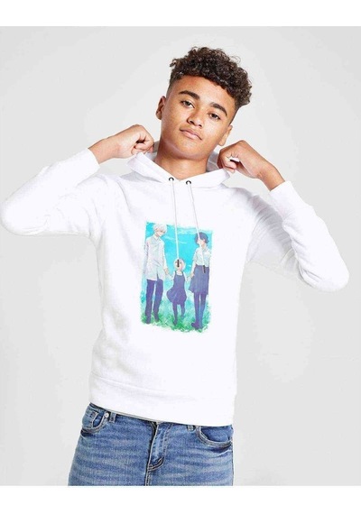 Tshirthane Anime Tokyo Ghoul Anteiku Baskılı Unisex Çocuk Kapüşonlu Sweat (528893819) Beyaz