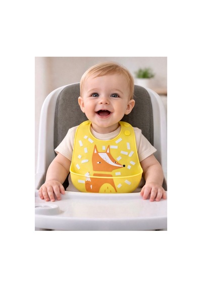 Silikon Bebek Mama Önlüğü Çocuk Mama Önlük Leke Tutmaz Yıkanabilir 821257479