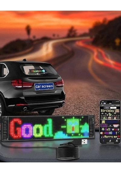 Dekoratif Led Yazı Paneli Rgb Animasyonlu Uzaktan Kumandalı Ekran