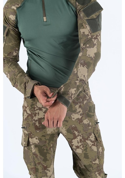 Combat Tactical Outdoor Taktik Tişört Operasyon Tişörtü Uzun Kol T-shirt - 401 Haki