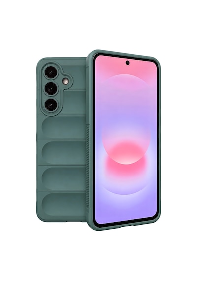 Samsung Galaxy Uyumlu A27 5g Kılıf Elde Tutma Kolaylıkla Kaydırmaz Kenar Line Dizayn Optietnik Kapak Koyu Yeşil