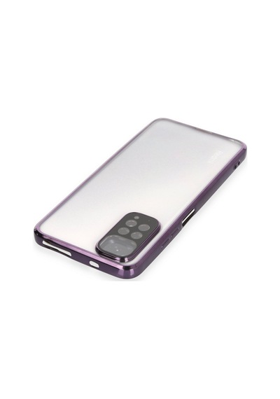 Xiaomi Redmi Note 11 Uyumlu Kılıf Lensli Silikon - Mor