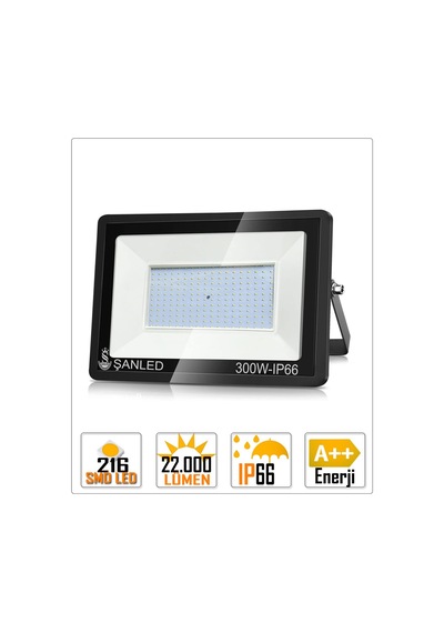 Şanled 300w 24.000 Lümen 6500k Beyaz Işık Smd Led Projektör 4'lü