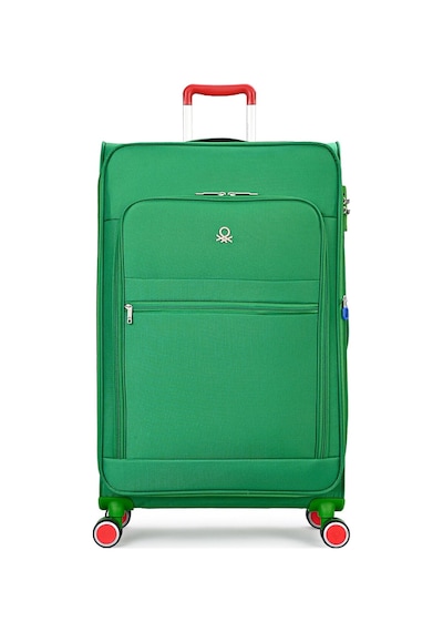 United Colors of Benetton Unisex Ultra Lıght Körüklü Kumaş Kabin Valiz 55 Cm Yeşil Yeşil
