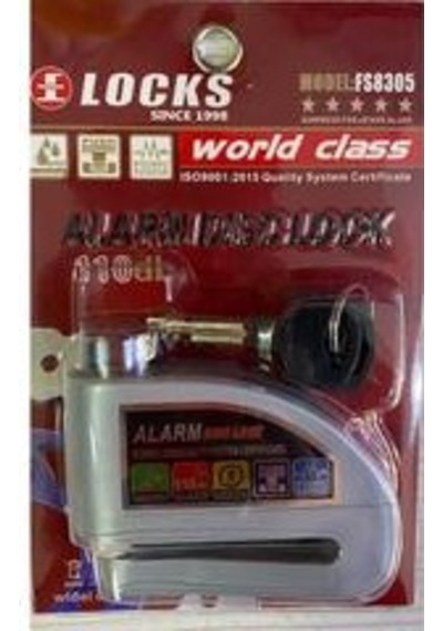 Loks Alarmlı Disk Kilidi Gri N11.3472