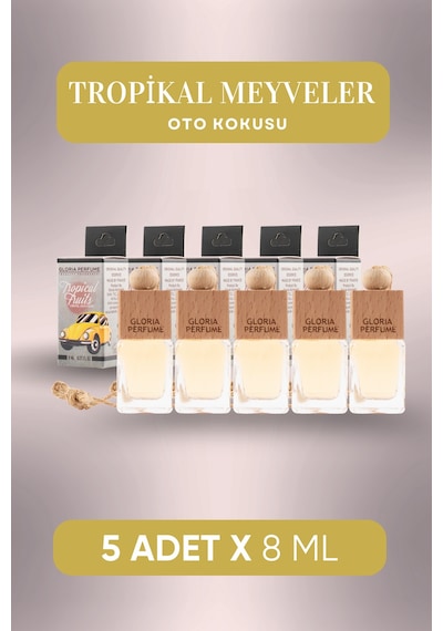 Tropikal Meyveler Oto Kokusu 5x8 Ml