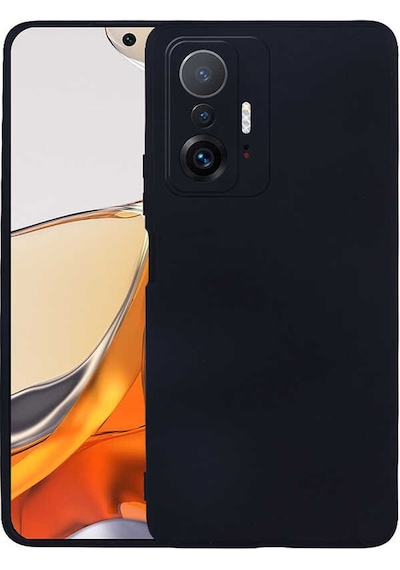 Noktaks - Mi 11t Pro 5g Uyumlu - Kılıf Mat Soft Esnek Premier Silikon Kapak - T21953 - Siyah Siyah