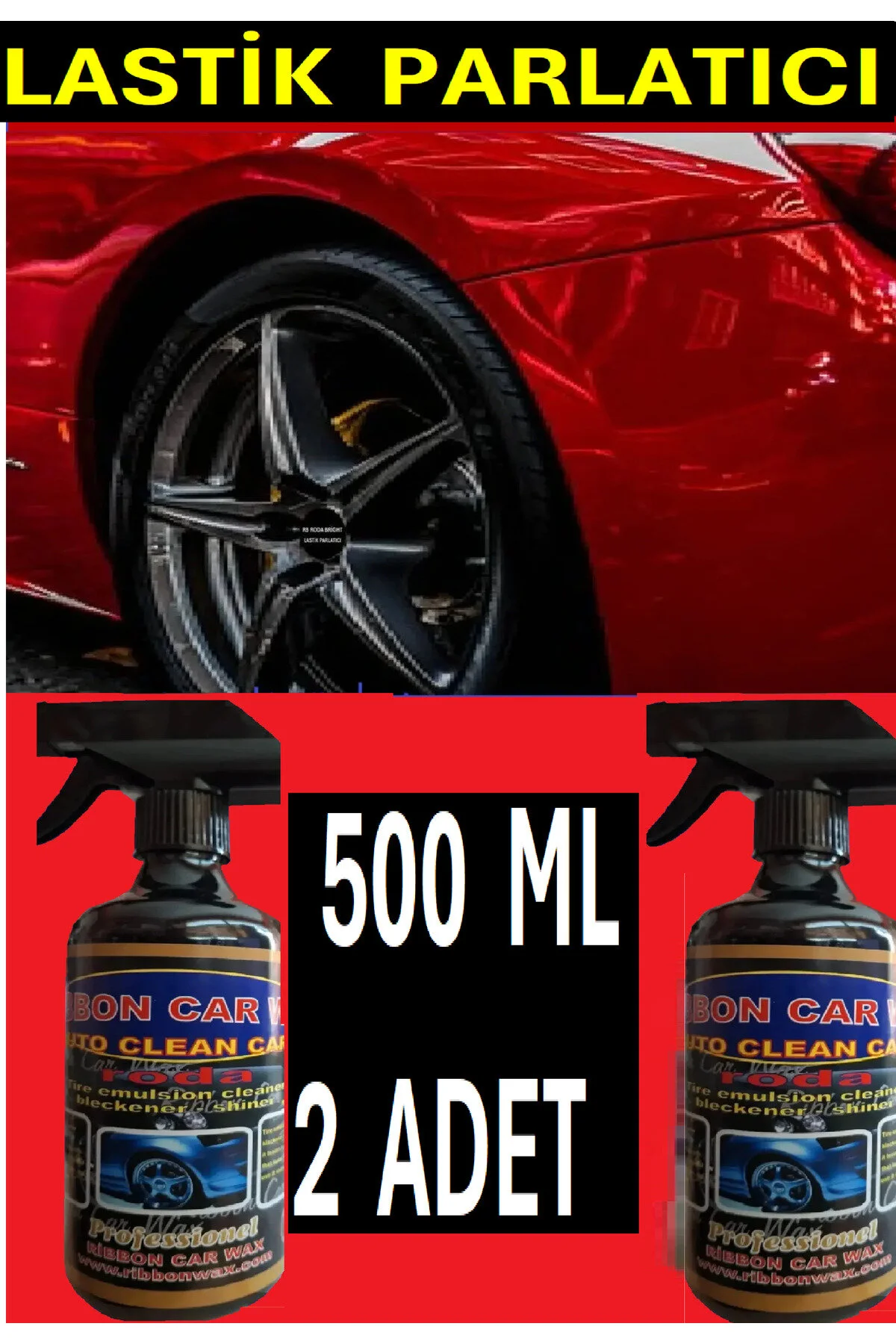 2 Adet Rb Roda Lastik Parlatıcı -koruyucu 500 Ml