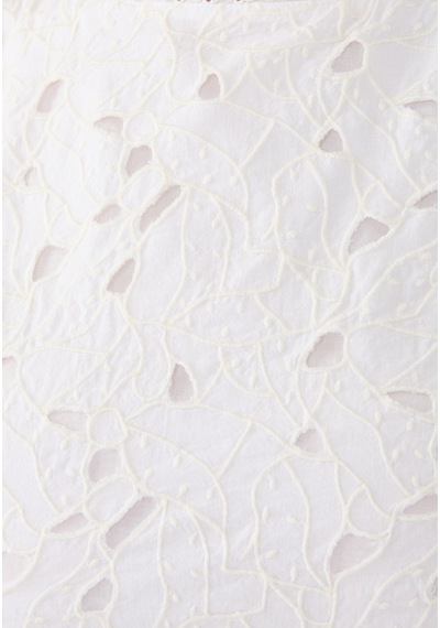 Pearl And Caviar Dantel Detaylı Kısa Üst Off White