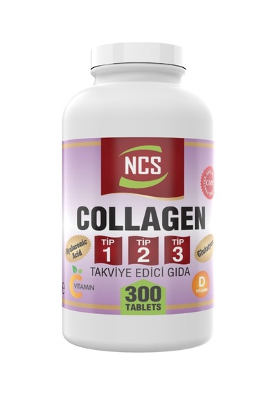 300 Tablet Hidrolize Collagen Kolajen Type Tip 1-2-3 Hyaluronic Acid Vitamin C Glutatyon