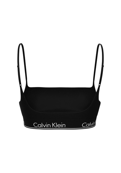 Calvin Klein Kadın Siyah Kare Yaka Bralet-13844 Siyah
