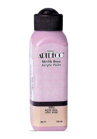 Artdeco Akrilik Boya 140 Ml Açık Gül 070r-3052 Çok Renkli