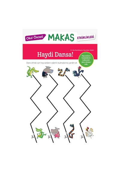 Okul Öncesi Makas Etkinlikleri Kes Yapıştır Oyna 2. Seviye - Dikkat Atölyesi Yayınları