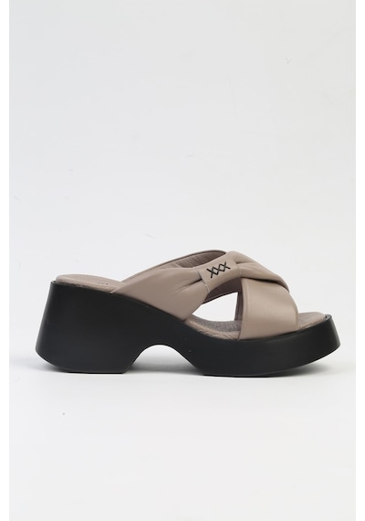 Pierre Cardin Pc-7196- 3968 Vizon-kadın Platform Terlik Vizon