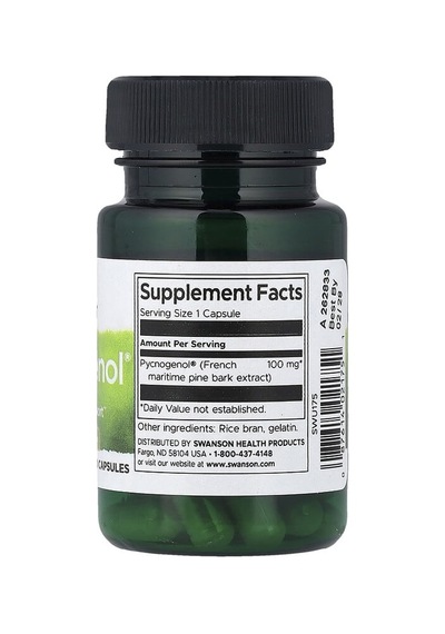 Swanson Vitamins, Pycnogenol , 100 Mg, 30 Capsules