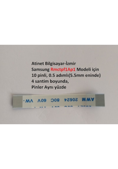 Samsung Uyumlu Rmctpf1ap1 Smart Akıllı Tv Kumanda Flex Kablo 10-0.5-4a