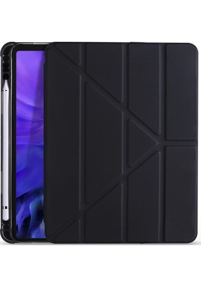 Apple Uyumlu iPad 5. Nesil Kılıf 9.7" Kalem Bölmeli Smart Standlı Kılıf