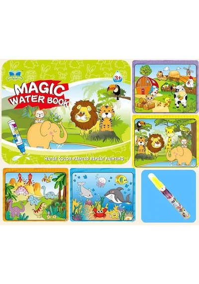 Magic Water Sihirli Boyama Kitabı Water Painting Orman Hayvanları