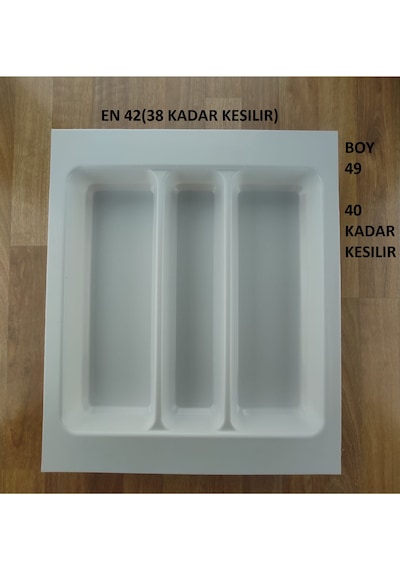 42/49 Cm Cekmece Içi Kepçelik Beyaz 38/40 Cm Kadar Kesılebıır Gri