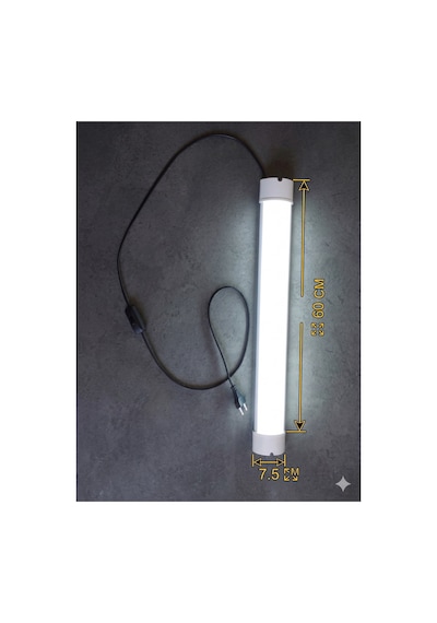 60 Cm Mutfak Tezgah Aydınlatması ,beyaz Anahtarlı Kablolu Set,led İnce Bant Armatür Led Tak Çalıştır Diğer