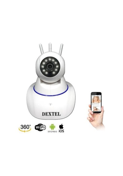 Dextel Dex 11 Full Hd Wifi Kablosuz Ip Kamera 3 Anten Bebek Kamer