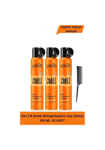Got2b 2 B Bukle Belirginleştirici Saç Spreyi 200 ML X3 ADET
