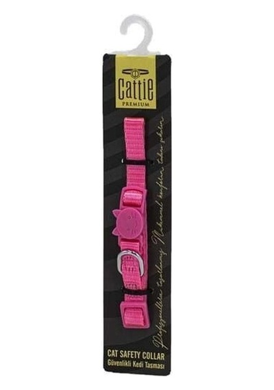 Cattie Güvenlik Tokalı Kedi Boyun Tasması Pembe 1x15-25 Cm