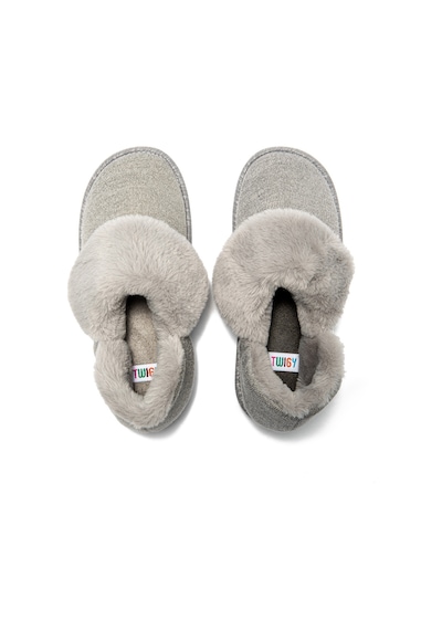 Twigy Martha Kadın Peluş Ev Botu Gri 37/41 Gri