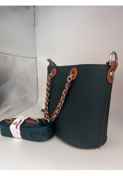 Just Polo Jp6054 Kadın El Ve Omuz Çantası Küçük Boy Ozt6054 Yeşil Taba Yeşil - Taba