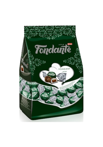 Elvan Fondante Çikolata Dolgulu Naneli Fondan 500 G